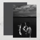 Trendy Lint Script Save the Date Kaart (Voorkant / Achterkant)