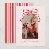 Trendy lintboog gewelfde foto Vakantie/Kerstmis Feestdagenkaart (Voorkant / Achterkant)