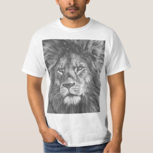 Trendy Lion Face Mannen Modern Sjabloon Elegant T-shirt