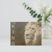 Trendy Lion Hoofd van de koning Modern Pop Art Sja Briefkaart (Staand voorkant)