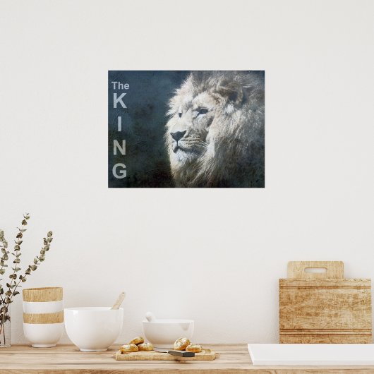 Trendy Lion Sjabloon Natuur Animal The King Foto Poster (Keuken)