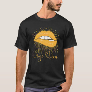 Trendy Lip Biting Virgo Queen Lips Drip Graphic T-shirt