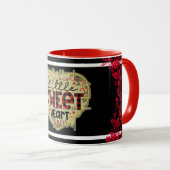 Trendy Little Heart Glitter Valentijnsdag Mok (Voorkant rechts)