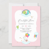 Trendy Llama 1e verjaardag Magnetische Uitnodiging (Voorkant)