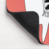 Trendy Llama Sketch Hallo Coral Muismat (Hoek)