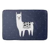 Trendy Llama Sketch & White Stippen Badmat (Voorkant)