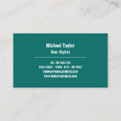 Trendy Logo, Hair Stylist, Hair Salon Visitekaartje (Achterkant)