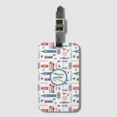 Trendy London England Big Ben English Flag Bagagelabel (Voorkant (verticaal))
