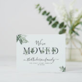Trendy loof letters New Home Briefkaart (Staand voorkant)