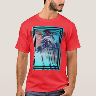 Trendy Los Angeles CA Beach Beer Poster T-shirt