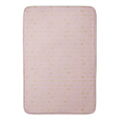Trendy Lotus Pink & Gold Boho Arrows Bath Mat (Voorkant Verticaal)