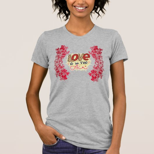 Trendy Love Air Valentijnsdag T-shirt (Voorkant)
