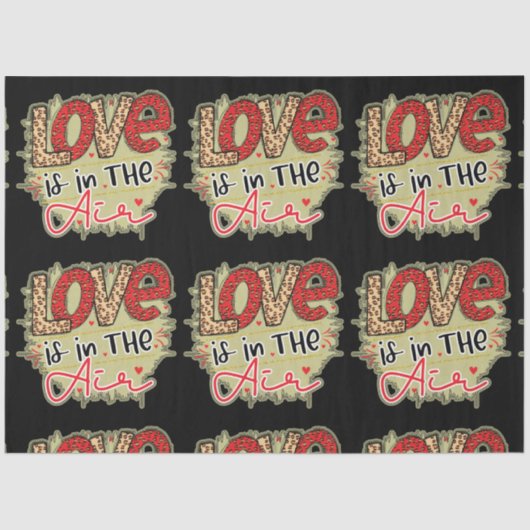 Trendy Love Air Valentijnsdag Tissuepapier (Voorkant)