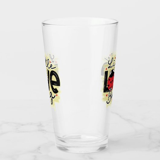 Trendy Love Bug Valentijnsdag Glas (Links)