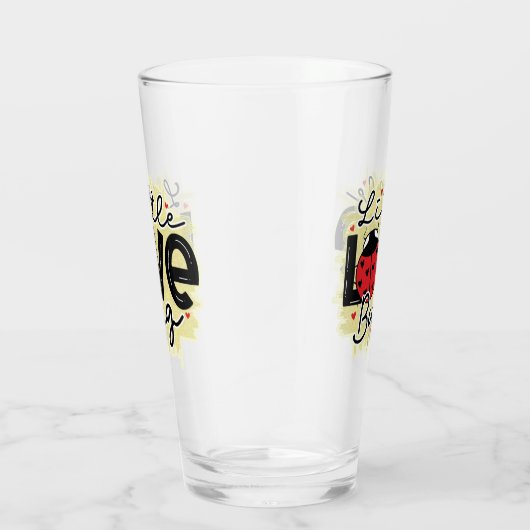 Trendy Love Bug Valentijnsdag Glas (Rechts)