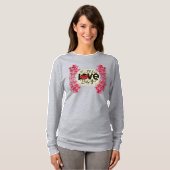Trendy Love Bug Valentijnsdag Long Sleeve T-shirt (Voorkant volledig)