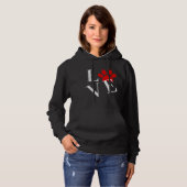 TRENDY LOVE DOG PAW HOODIE (Voorkant volledig)