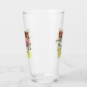 Trendy Love Glitter Valentijnsdag Glas (Links)