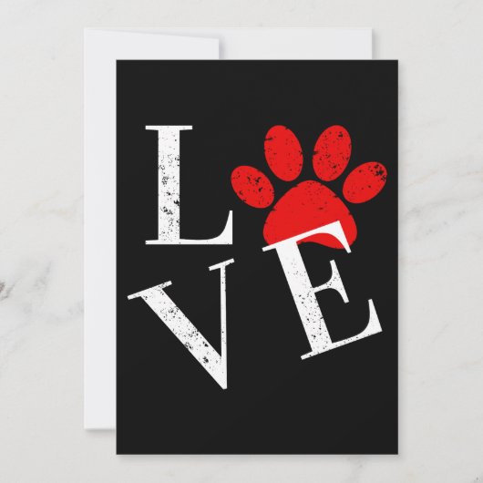 TRENDY LOVE HOND Poot Kaart (Voorkant)