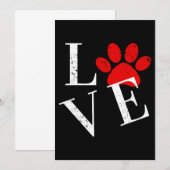 TRENDY LOVE HOND Poot Kaart (Voorkant / Achterkant)