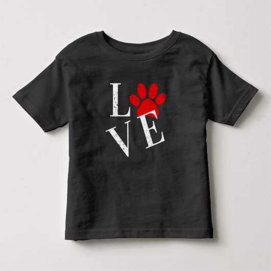 TRENDY LOVE HOND Poot Kinder Shirts (Voorkant)