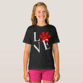 TRENDY LOVE HOND Poot T-Shirt (Voorkant volledig)