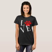 TRENDY LOVE HOND Poot T-Shirt (Voorkant volledig)