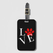 TRENDY LOVE HONDENPOOT BAGAGELABEL (Voorkant (verticaal))