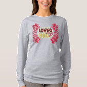 Trendy Love You Valentijnsdag Long Sleeve T-shirt (Voorkant)