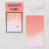 Trendy Loyalty Kaart Visitekaartje (Voorkant / Achterkant)