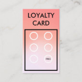 Trendy Loyalty Kaart Visitekaartje (Voorkant)