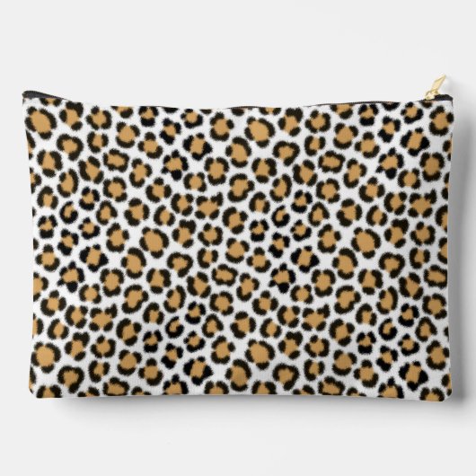 Trendy luipaard gesimuleerd bont effect herhalen p etui (Achterkant)