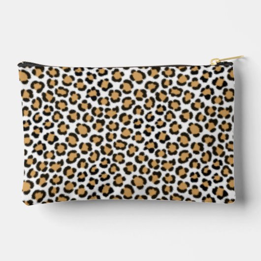 Trendy luipaard gesimuleerd bont effect herhalen p etui (Achterkant)