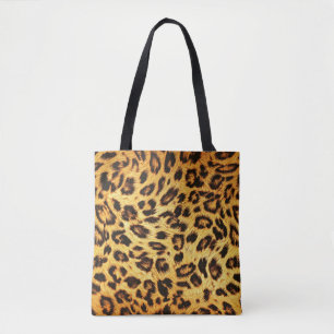 Trendy luipaard: huidontwerp patroon. tote bag