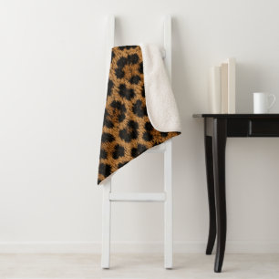 Trendy Luipaard Patroon Zachte Sherpa Deken Thuis