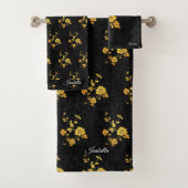 Trendy Luxe Elegant Bloemen Collectie Bad Handdoek (Insitu)