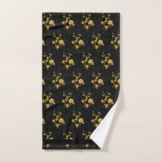Trendy Luxe Elegant Bloemen Collectie Bad Handdoek (Handdoek)