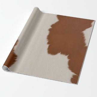 Trendy Luxe Elegante Nep Koeienleer Collectie Cadeaupapier