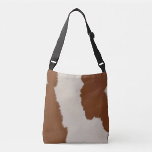 Trendy Luxe Elegante Nep koeienleer Collectie Crossbody Tas