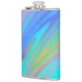 Trendy luxe groen blauw paarse faux holografisch heupfles (Links)