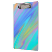 Trendy luxe groen blauw paarse faux holografisch klembord (Links)