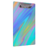 Trendy luxe groen blauw paarse faux holografisch klembord (Rechts)