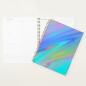 Trendy luxe groen blauw paarse faux holografisch planner (Display)