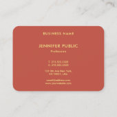 Trendy Luxe Modern Elegant Sjabloon Professional Visitekaartje (Achterkant)