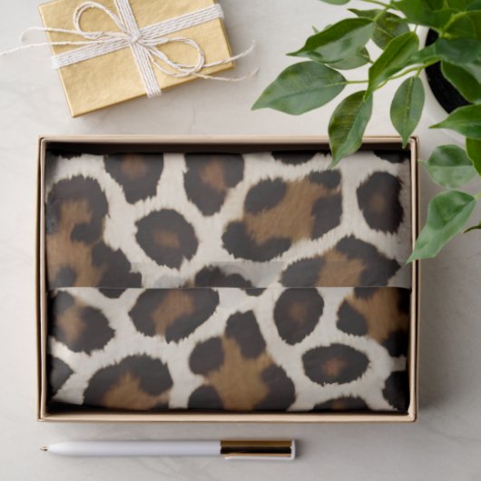 Trendy luxe wit luipaard Elegant Collectie Tissuepapier (Geschenk)