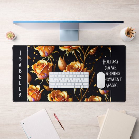 Trendy Luxury Big Gold Roos Collectie Bureaumat (Kantoor 1)