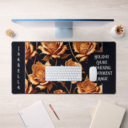 Trendy Luxury Boho Gold Roos Collectie Bureaumat (Kantoor 1)