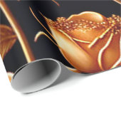 Trendy Luxury Boho Gold Roos Collectie Cadeaupapier (Rol Hoek)