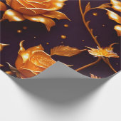 Trendy Luxury Gold Boho Roos Collectie Cadeaupapier (Hoek)