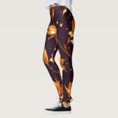 Trendy Luxury Gold Boho Roos Collectie Leggings (Links)